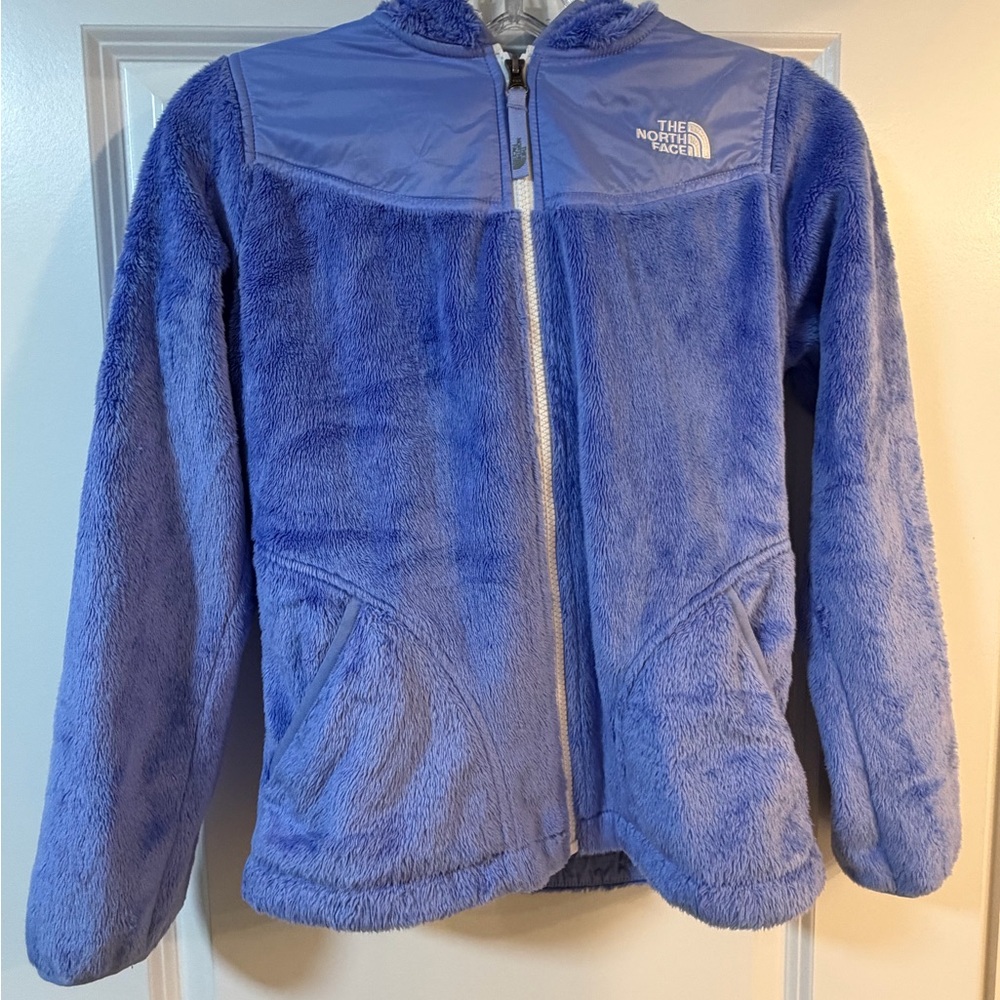 The North Face Kids Purple Fleece Jacket, size lg 14/16